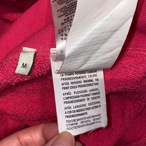 Gucci vintage inspired oversized long sleeve logo pink sweatshirt interlocking G - Picture 9 of 15